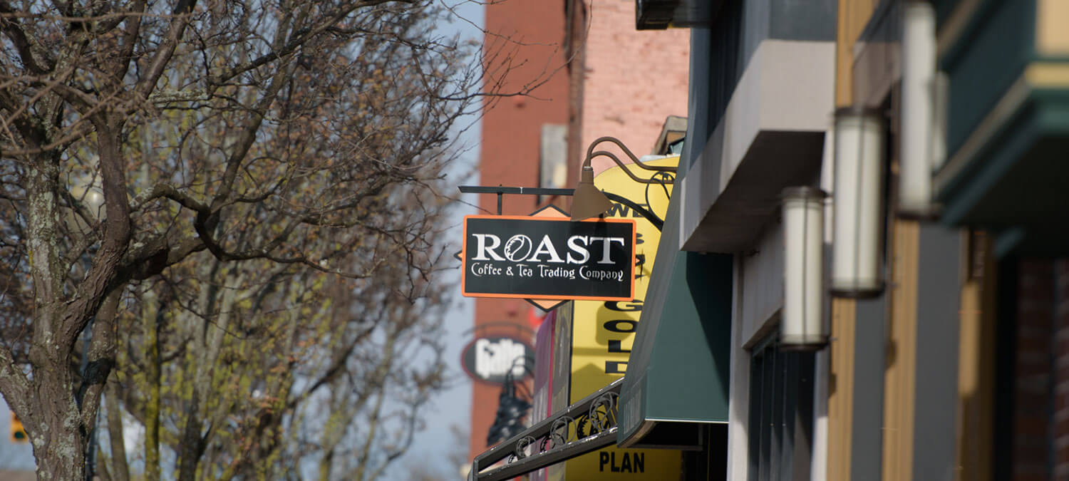 roast coffee sign